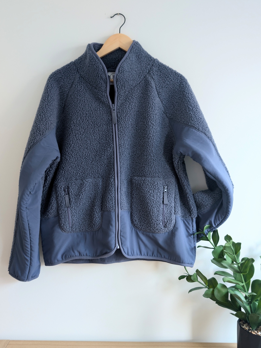 Sage Women's Aubergine Teddy Fleece Jacket